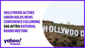 Hollywood actors union holds news conference following SAG-AFTRA National board meeting