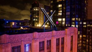 ‘X’ removed after being installed atop company headquarters following Twitter’s rebrand