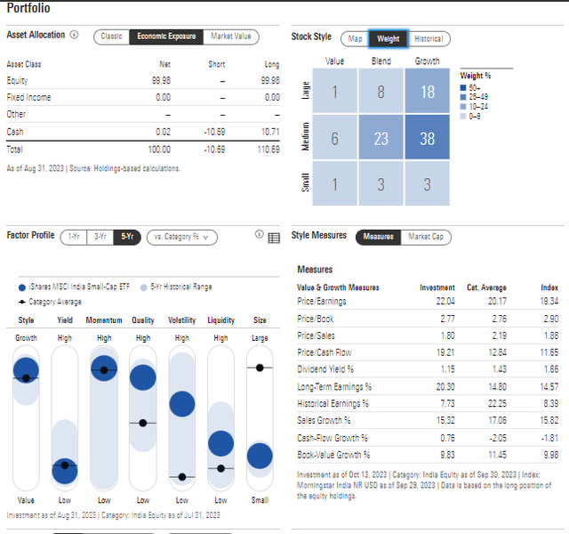 SMIN: Portfolio & Factor Profiles