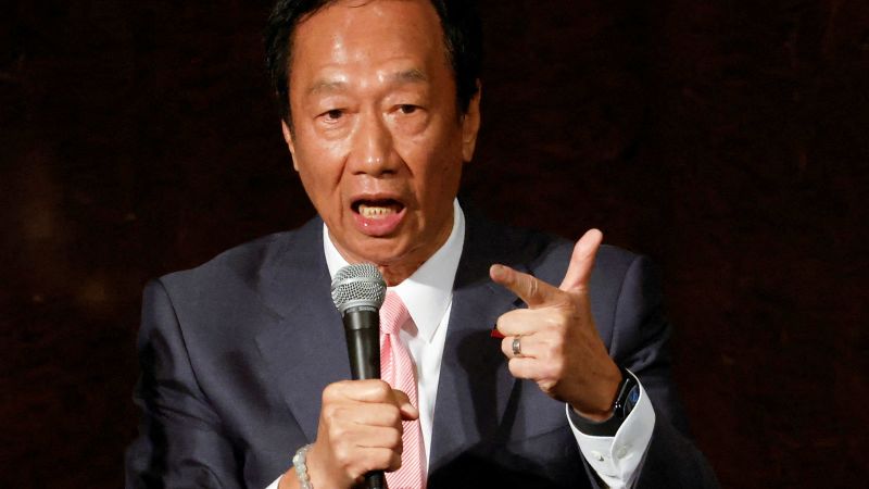 Billionaire Foxconn founder drops out of Taiwan’s presidential race