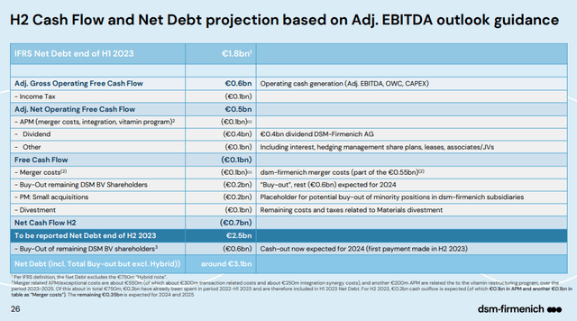 DSM-Firmenich Net Debt